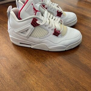 White and Red Air Jordan retros